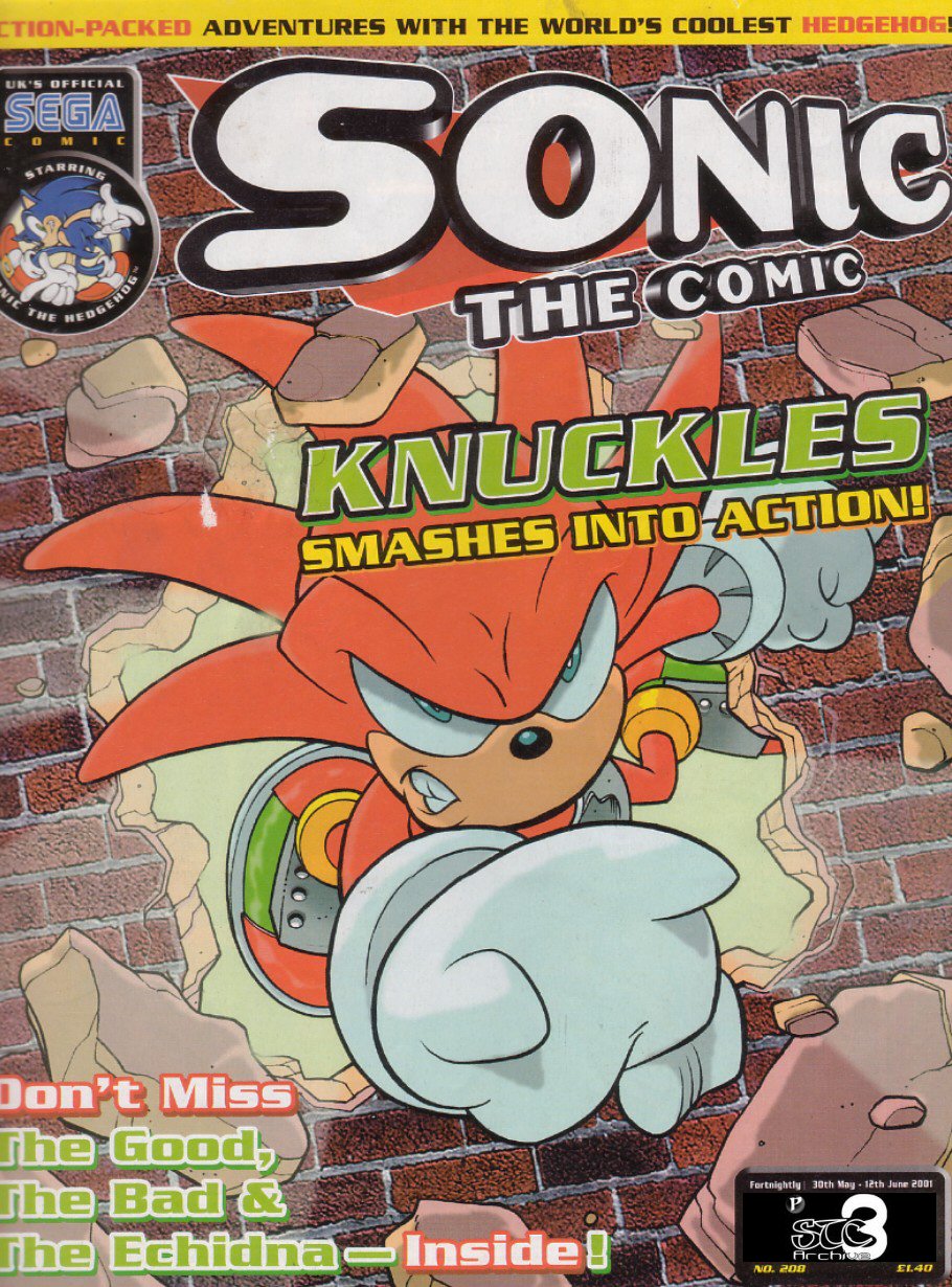 Sonic - The Comic Issue No. 208 Comic cover page